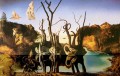 Cisnes reflejando elefantes Salvador Dali